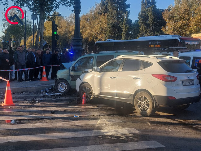 Gəncədə ağır qəza - Ölən və yaralananlar var - Foto