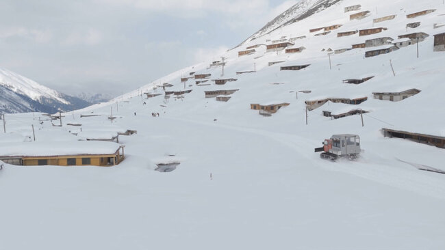 Qarın hündürlüyü 3 metri keçdi, evlər "yoxa çıxdı" - Fotolar