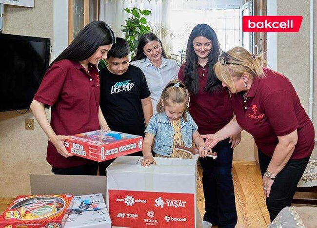 "Bakcell" "YAŞAT" Fondunun "Hədiyyə Karvanı" layihəsinə qoşuldu