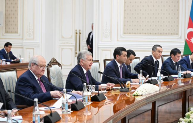 Azərbaycan və Özbəkistan Ali Dövlətlərarası Şuranın 3-cü iclası keçirilib - FOTO+YENİLƏNİB