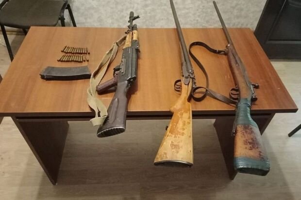 Xankəndidə silah və sursatlar aşkarlanıb