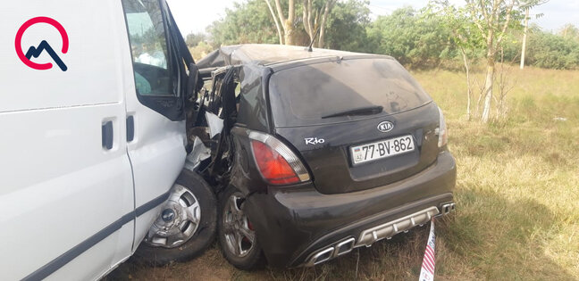 Biləsuvarda qəza - Yaralılar var - Fotolar