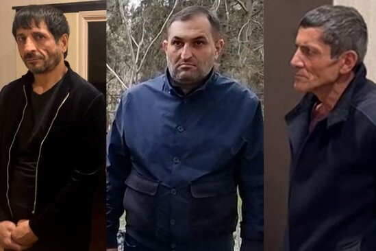 Bakıda avtomatlı şəxslər tutuldular - VİDEO