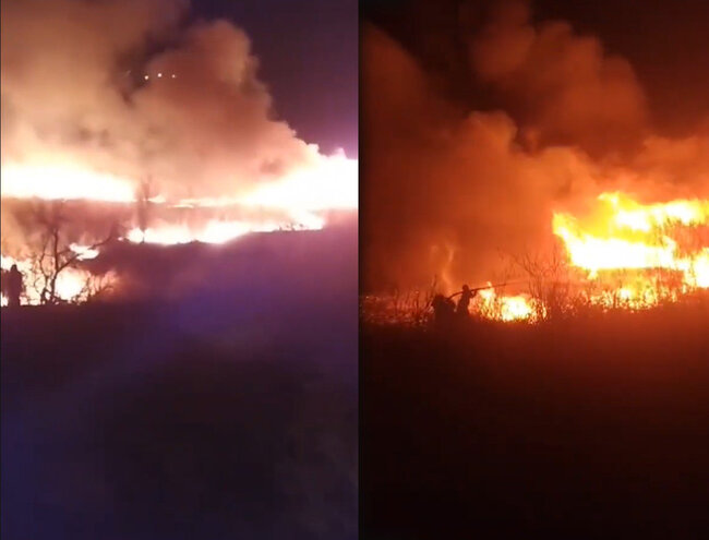 Zəngilanda 13 hektar ərazidə YANĞIN - VİDEO