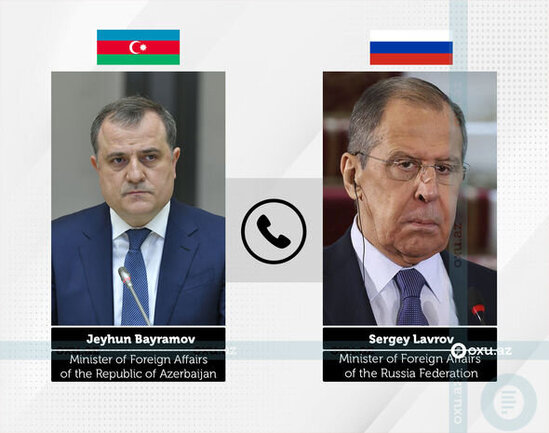 Ceyhun Bayramov və Sergey Lavrov arasında telefon danışığı olub