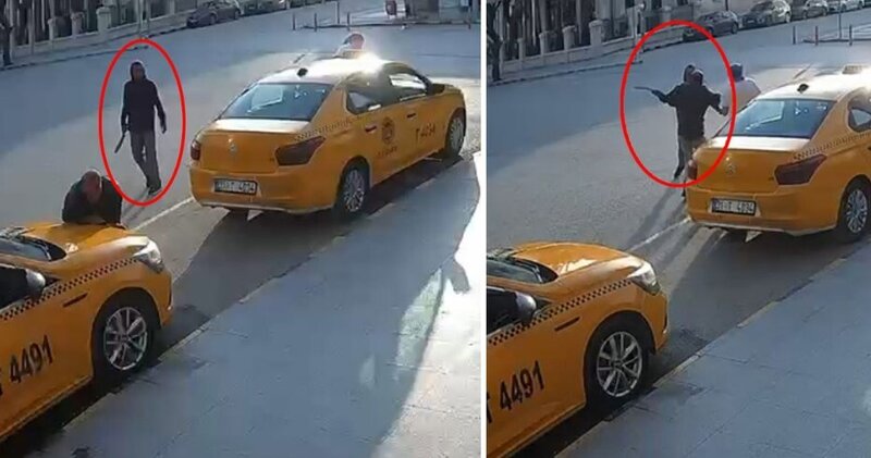 Həbsxanadan çıxan şəxs 1 saatda 3 nəfəri bıçaqla yaraladı - VİDEO