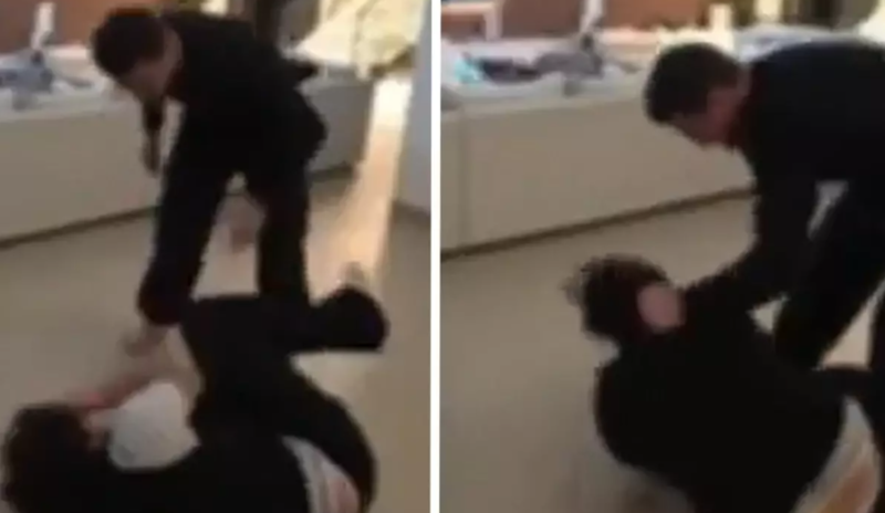 Azərbaycanlı blogger canlı yayımda MMA döyüşçüsü tərəfindən döyülüb - VİDEO