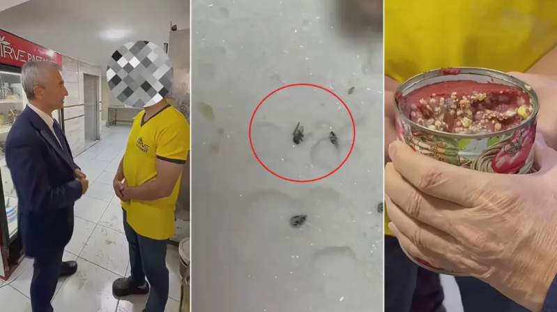 Kafedə aşkarlanan milçək ölülərinə obyekt sahibi çörəkotu dedi - VİDOE