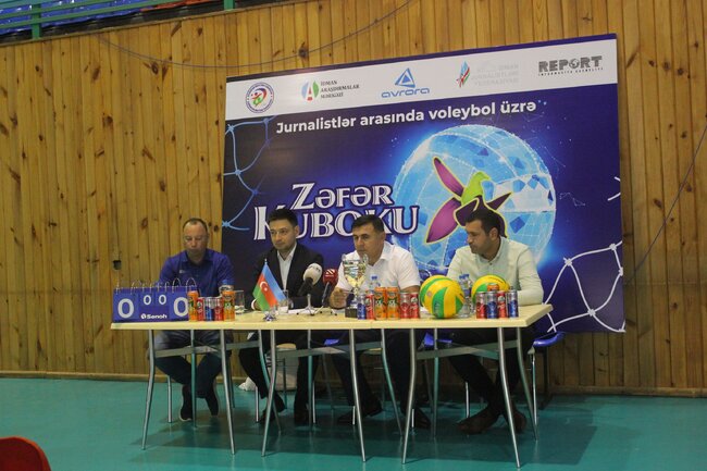 Voleybol üzrə Zəfər Kubokunun püşkü atıldı - FOTOLAR