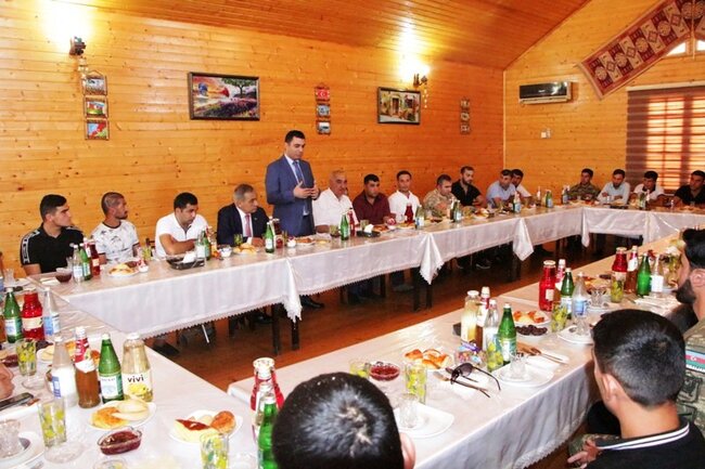 Yevlaxda qazilərlə görüş keçirildi - FOTOLAR