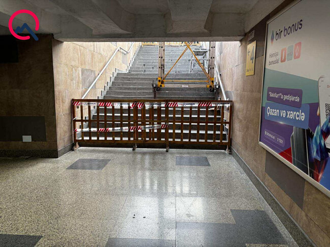 "Nəriman Nərimanov"un çıxışlarından biri bağlandı - Fotolar