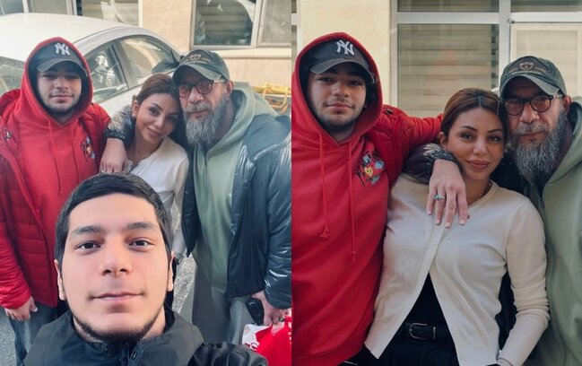 Xanımı və oğulları ilə foto paylaşdı