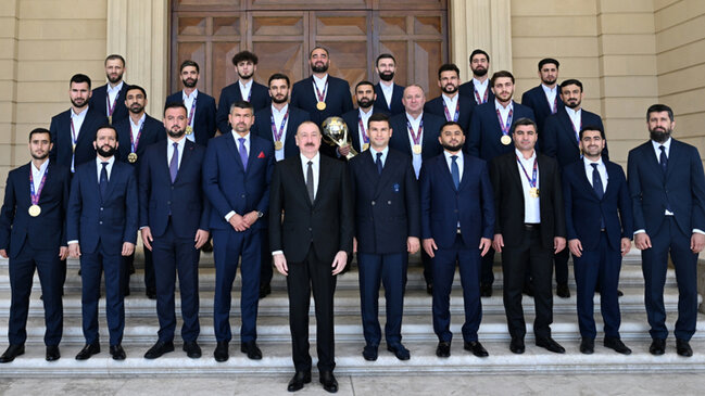 Prezident minifutbol üzrə milli komandamızın üzvlərini qəbul etdi