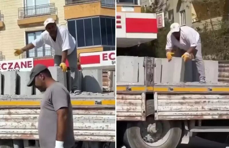 Bələdiyyə işçilərinin daş boşaltma üsulu etiraz doğurdu - VİDEO