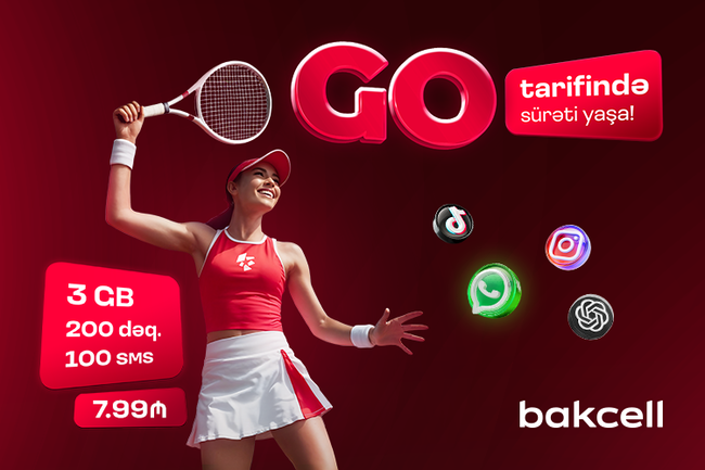 Bakcell bonuslarla zəngin yeni "GO" tariflərini təqdim edir
