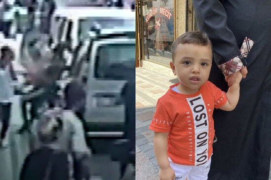 Üçüncü mərtəbədən yıxılan uşağı havada tutdular - VİDEO