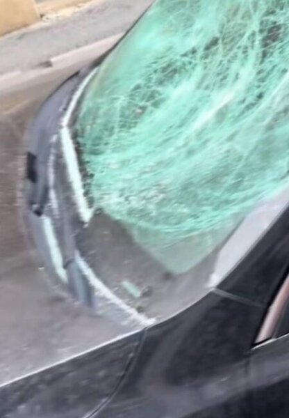 Bakıda qız sevgilisinin avtomobilini yararsız hala salıb? - FOTO