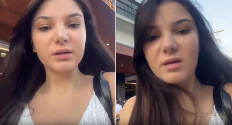 Gənc qızın avtobusdakı üsyanı: "Allah xatirinə duş qəbul edin" - VİDEO