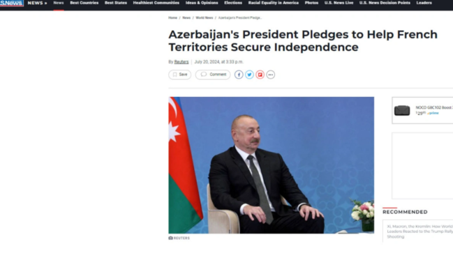 ABŞ mediası İlham Əliyevin Şuşa Qlobal Media Forumunda çıxışından yazır