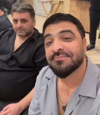 Xəstəxanadan evə buraxılan Elcanın görüntüsü