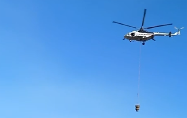 Laçın və Kəlbəcərdəki yanğınlara helikopterlər cəlb olundu - Video