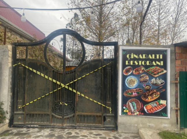Ağsuda "Çinaraltı" restoranında nöqsanlar aşkarlanıb