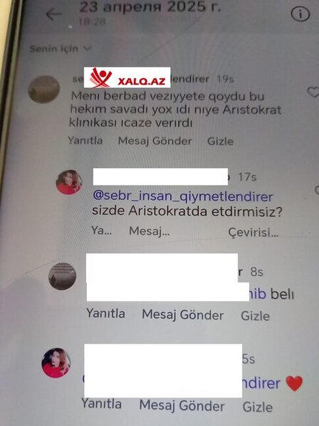 "Aristokrat" klinikasında işləyən "doktor" Şölə pasiyentləri necə aldadır-Fotofakt