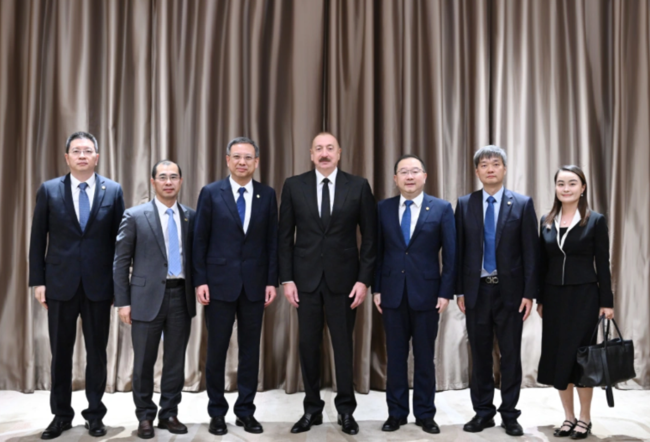 Prezident İlham Əliyev "China Energy Engineering Corporation Limited" şirkətinin sədri ilə görüşüb