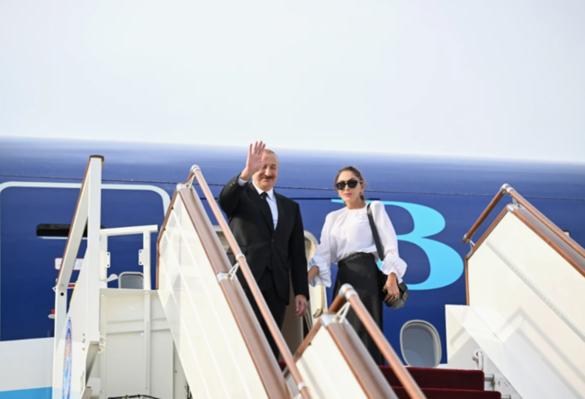 Prezident İlham Əliyevin Qırğızıstana işgüzar səfəri başa çatıb - FOTO