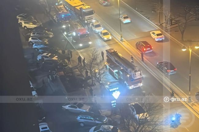 Bakıda çoxmərtəbəli binada YANĞIN