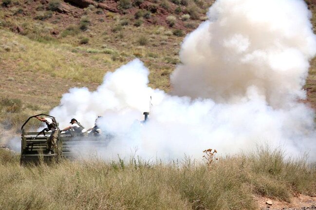 Kərim Vəliyev Azərbaycan və Qazaxıstan hərbçilərinin təlimini izlədi