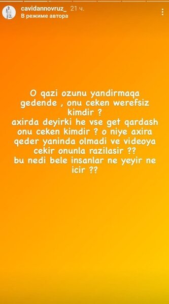 "O şərəfsiz kimdir?" - Cavidan Novruzdan intihar edən qazi haqqında paylaşım - FOTO