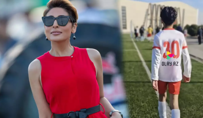 Hüsniyə ilk dəfə oğlunu göstərdi