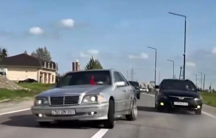 Toy karvanında avtoxuliqanlıq edənlər həbs olundu - Video