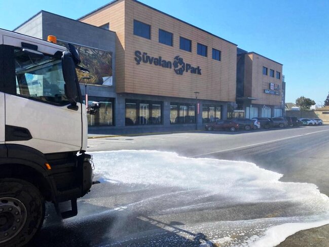 Bu gün paytaxtın 556 küçəsi yuyuldu - FOTO