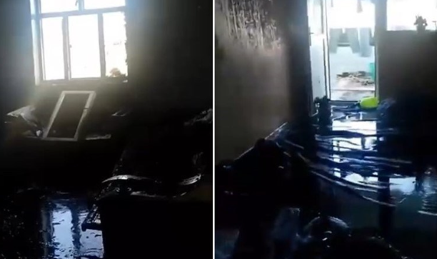 Ərinin xəyanətini öyrənən qadın evinə od vurdu