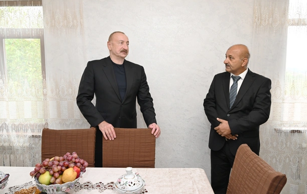 Prezident İlham Əliyev Xocavənd rayonunun Sos kəndində olub