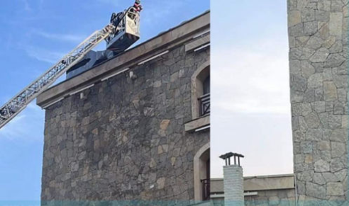 Bakıda məşhur hotellərdən birində yanğın baş verib - FOTOLAR