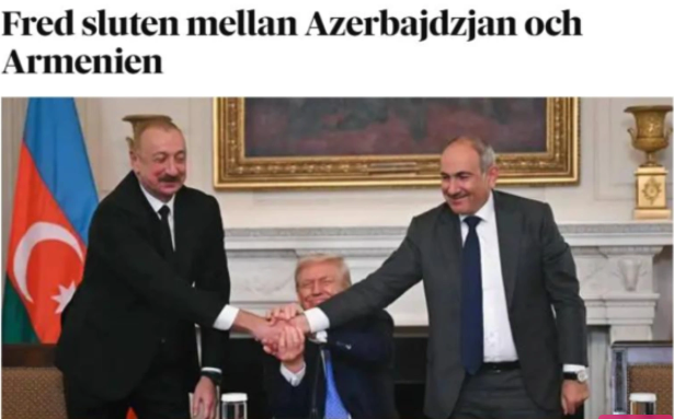 İsveç mətbuatı Azərbaycan və Ermənistan liderlərinin Donald Tramp ilə görüşündən yazıb