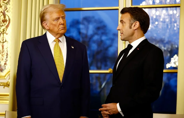 Makron Trampa sanksiyaların götürülməsi ilə bağlı müraciət etdi