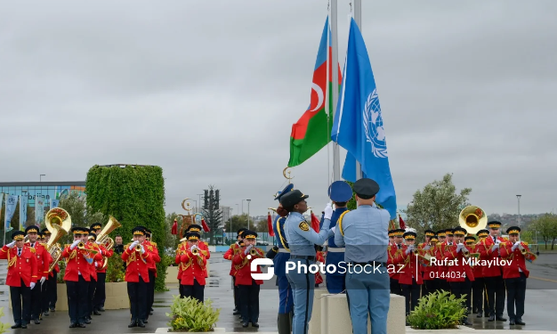 Ümumdünya Şəhərsalma Forumunun bayraqqaldırma mərasimi keçirilib - FOTO - VİDEO