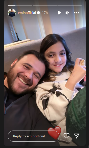 Emin Ağalarov qızı Əminə ilə yeni fotosunu paylaşdı