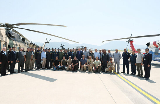 Ərdoğan yanğın bölgəsinə getdi - FOTOLAR
