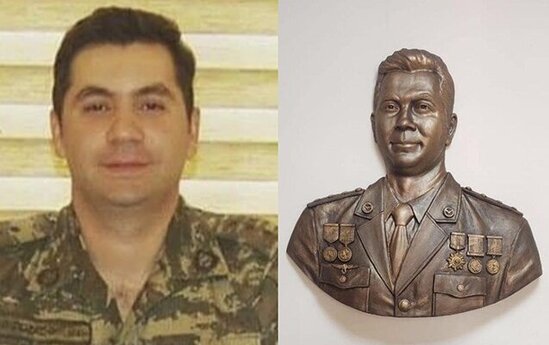 Doğum günündə oxuduğu məktəbə barelyefi qoyuldu... - FOTO