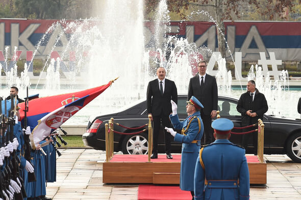Azərbaycan Prezidenti İlham Əliyevin Belqradda rəsmi qarşılanma mərasimi olub - YENİLƏNİB + FOTO