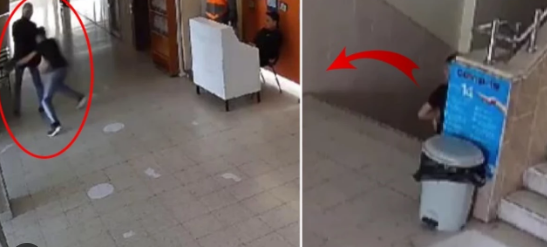 Məktəbə elektron siqaret gətirdi, pilləkəndə gizlənərək müəllimini bıçaqladı - VİDEO