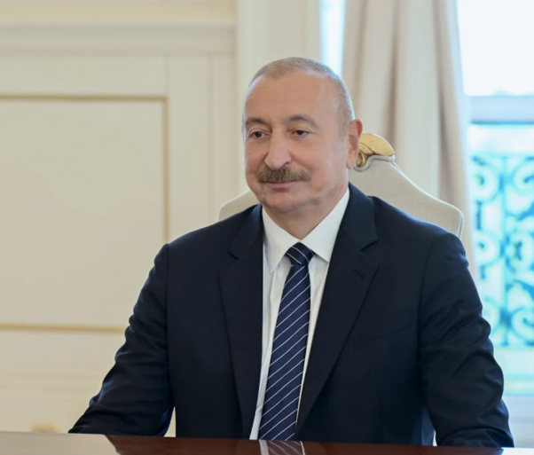 Prezident İlham Əliyev Çin Kommunist Partiyası Mərkəzi Komitəsinin Siyasi Bürosunun üzvünü qəbul edib - Foto