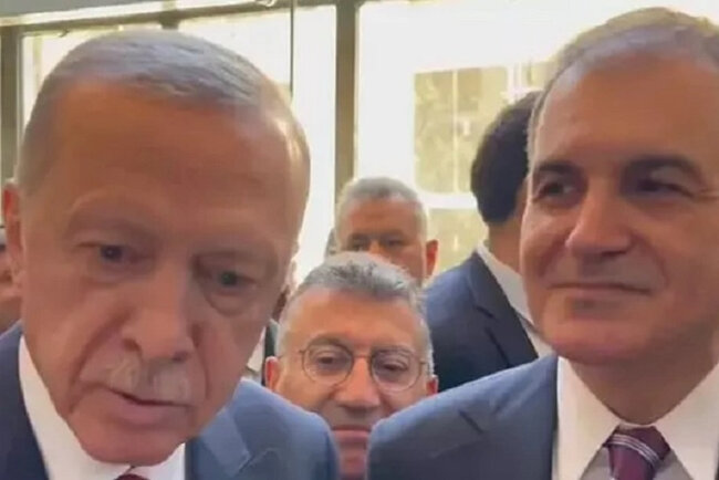 Rəcəb Tayyib Ərdoğan qadın müxbirin dırnaq boyasına təəccübləndi: "Mən nə edəcəyəm indi?" - VİDEO