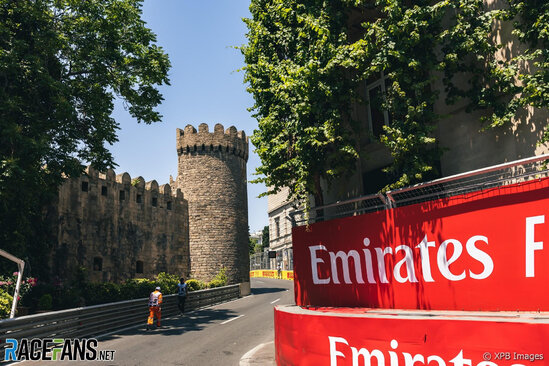 "Formula 1" pilotları Bakıda - FOTO