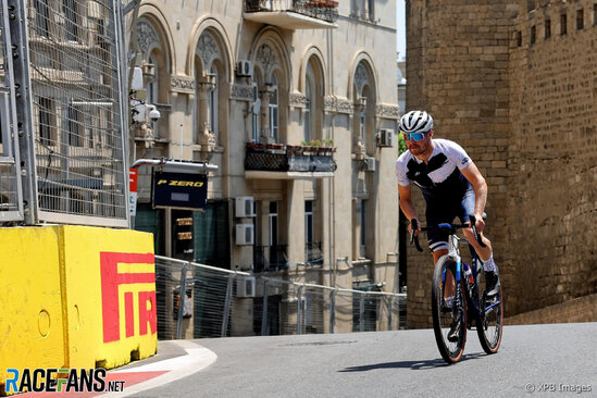 "Formula 1" pilotları Bakıda - FOTO